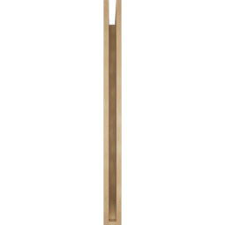 Ekena Millwork - BKTUR035X44X44LEC06RCPR - Timberthane Faux Wood Legacy Style Bracket, Slat Ends, 3 1/2"W x 44"D x 44"H, Primed Tan
