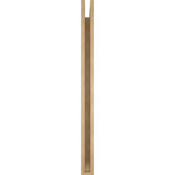 Ekena Millwork - BKTUR035X44X48LEC06RCPR - Timberthane Faux Wood Legacy Style Bracket, Slat Ends, 3 1/2"W x 44"D x 48"H, Primed Tan