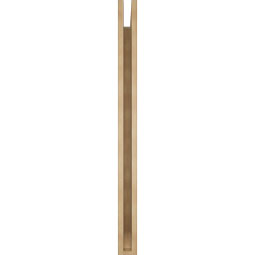 Ekena Millwork - BKTUR035X46X46LEC06RCPR - Timberthane Faux Wood Legacy Style Bracket, Slat Ends, 3 1/2"W x 46"D x 46"H, Primed Tan