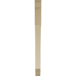 Ekena Millwork - BKTUR035X48X48LEC06RCPR - Timberthane Faux Wood Legacy Style Bracket, Slat Ends, 3 1/2"W x 48"D x 48"H, Primed Tan