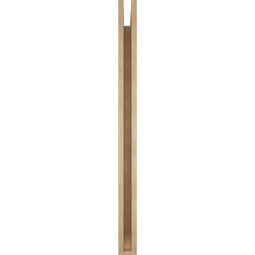 Ekena Millwork - BKTUR035X48X48LEC06RCPR - Timberthane Faux Wood Legacy Style Bracket, Slat Ends, 3 1/2"W x 48"D x 48"H, Primed Tan