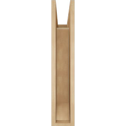 Ekena Millwork - BKTUR055X18X30LEC06RCPR - Timberthane Faux Wood Legacy Style Bracket, Slat Ends, 5 1/2"W x 18"D x 30"H, Primed Tan