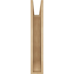 Ekena Millwork - BKTUR055X20X32LEC06RCPR - Timberthane Faux Wood Legacy Style Bracket, Slat Ends, 5 1/2"W x 20"D x 32"H, Primed Tan
