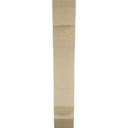 Ekena Millwork - BKTUR055X22X34LEC06RCPR - Timberthane Faux Wood Legacy Style Bracket, Slat Ends, 5 1/2"W x 22"D x 34"H, Primed Tan
