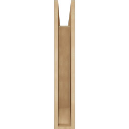 Ekena Millwork - BKTUR055X22X34LEC06RCPR - Timberthane Faux Wood Legacy Style Bracket, Slat Ends, 5 1/2"W x 22"D x 34"H, Primed Tan