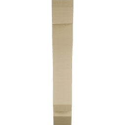 Ekena Millwork - BKTUR055X24X36LEC06RCPR - Timberthane Faux Wood Legacy Style Bracket, Slat Ends, 5 1/2"W x 24"D x 36"H, Primed Tan