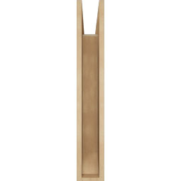 Ekena Millwork - BKTUR055X24X36LEC06RCPR - Timberthane Faux Wood Legacy Style Bracket, Slat Ends, 5 1/2"W x 24"D x 36"H, Primed Tan