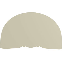 Ekena Millwork - ONL09X05X01SH - Endurathane Modern Shell Onlay, 9"W x 5 3/8"H x 1 1/8"D, Factory Primed