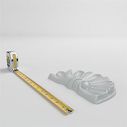 Ekena Millwork - ONL09X05X01SH - Endurathane Modern Shell Onlay, 9"W x 5 3/8"H x 1 1/8"D, Factory Primed