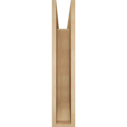 Ekena Millwork - BKTUR055X26X30LEC06RCPR - Timberthane Faux Wood Legacy Style Bracket, Slat Ends, 5 1/2"W x 26"D x 30"H, Primed Tan