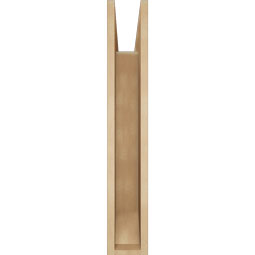 Ekena Millwork - BKTUR055X26X34LEC06RCPR - Timberthane Faux Wood Legacy Style Bracket, Slat Ends, 5 1/2"W x 26"D x 34"H, Primed Tan