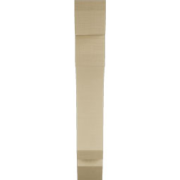 Ekena Millwork - BKTUR055X28X36LEC06RCPR - Timberthane Faux Wood Legacy Style Bracket, Slat Ends, 5 1/2"W x 28"D x 36"H, Primed Tan