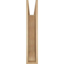 Ekena Millwork - BKTUR055X30X30LEC06RCPR - Timberthane Faux Wood Legacy Style Bracket, Slat Ends, 5 1/2"W x 30"D x 30"H, Primed Tan