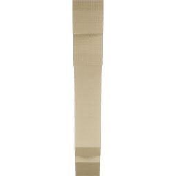 Ekena Millwork - BKTUR055X30X36LEC06RCPR - Timberthane Faux Wood Legacy Style Bracket, Slat Ends, 5 1/2"W x 30"D x 36"H, Primed Tan