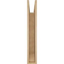 Ekena Millwork - BKTUR055X30X36LEC06RCPR - Timberthane Faux Wood Legacy Style Bracket, Slat Ends, 5 1/2"W x 30"D x 36"H, Primed Tan