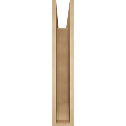 Ekena Millwork - BKTUR055X32X32LEC06RCPR - Timberthane Faux Wood Legacy Style Bracket, Slat Ends, 5 1/2"W x 32"D x 32"H, Primed Tan