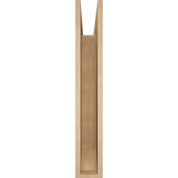 Ekena Millwork - BKTUR055X32X36LEC06RCPR - Timberthane Faux Wood Legacy Style Bracket, Slat Ends, 5 1/2"W x 32"D x 36"H, Primed Tan