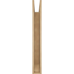 Ekena Millwork - BKTUR055X32X44LEC06RCPR - Timberthane Faux Wood Legacy Style Bracket, Slat Ends, 5 1/2"W x 32"D x 44"H, Primed Tan
