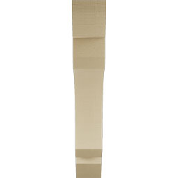 Ekena Millwork - BKTUR055X34X34LEC06RCPR - Timberthane Faux Wood Legacy Style Bracket, Slat Ends, 5 1/2"W x 34"D x 34"H, Primed Tan