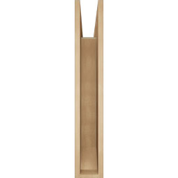 Ekena Millwork - BKTUR055X34X34LEC06RCPR - Timberthane Faux Wood Legacy Style Bracket, Slat Ends, 5 1/2"W x 34"D x 34"H, Primed Tan