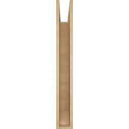 Ekena Millwork - BKTUR055X34X42LEC06RCPR - Timberthane Faux Wood Legacy Style Bracket, Slat Ends, 5 1/2"W x 34"D x 42"H, Primed Tan