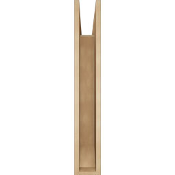 Ekena Millwork - BKTUR055X36X36LEC06RCPR - Timberthane Faux Wood Legacy Style Bracket, Slat Ends, 5 1/2"W x 36"D x 36"H, Primed Tan