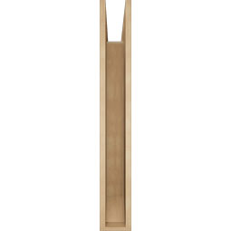 Ekena Millwork - BKTUR055X36X40LEC06RCPR - Timberthane Faux Wood Legacy Style Bracket, Slat Ends, 5 1/2"W x 36"D x 40"H, Primed Tan