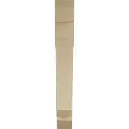 Ekena Millwork - BKTUR055X36X42LEC06RCPR - Timberthane Faux Wood Legacy Style Bracket, Slat Ends, 5 1/2"W x 36"D x 42"H, Primed Tan