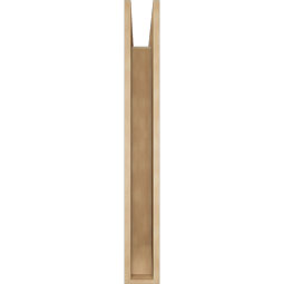 Ekena Millwork - BKTUR055X36X44LEC06RCPR - Timberthane Faux Wood Legacy Style Bracket, Slat Ends, 5 1/2"W x 36"D x 44"H, Primed Tan