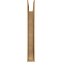 Ekena Millwork - BKTUR055X40X40LEC06RCPR - Timberthane Faux Wood Legacy Style Bracket, Slat Ends, 5 1/2"W x 40"D x 40"H, Primed Tan