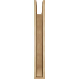 Ekena Millwork - BKTUR055X42X42LEC06RCPR - Timberthane Faux Wood Legacy Style Bracket, Slat Ends, 5 1/2"W x 42"D x 42"H, Primed Tan