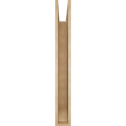 Ekena Millwork - BKTUR055X44X44LEC06RCPR - Timberthane Faux Wood Legacy Style Bracket, Slat Ends, 5 1/2"W x 44"D x 44"H, Primed Tan