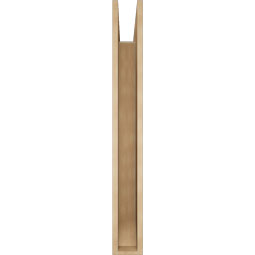 Ekena Millwork - BKTUR055X46X46LEC06RCPR - Timberthane Faux Wood Legacy Style Bracket, Slat Ends, 5 1/2"W x 46"D x 46"H, Primed Tan