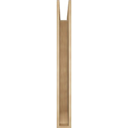 Ekena Millwork - BKTUR055X48X48LEC06RCPR - Timberthane Faux Wood Legacy Style Bracket, Slat Ends, 5 1/2"W x 48"D x 48"H, Primed Tan
