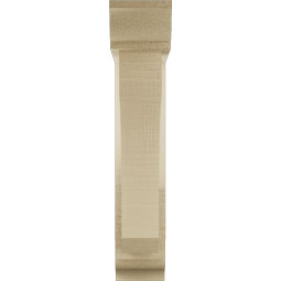 Ekena Millwork - BKTUR0352X14X18LEC01RCPR - Timberthane Faux Wood Legacy Style Bracket w/ Offset Brace, Traditional Ends, 3 1/2"W x 14"D x 18"H, Primed Tan