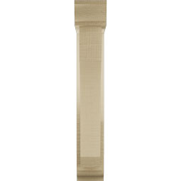 Ekena Millwork - BKTUR0352X14X22LEC01RCPR - Timberthane Faux Wood Legacy Style Bracket w/ Offset Brace, Traditional Ends, 3 1/2"W x 14"D x 22"H, Primed Tan