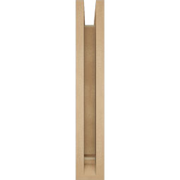 Ekena Millwork - BKTUR0352X14X22LEC01RCPR - Timberthane Faux Wood Legacy Style Bracket w/ Offset Brace, Traditional Ends, 3 1/2"W x 14"D x 22"H, Primed Tan