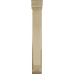 Ekena Millwork - BKTUR0352X14X26LEC01RCPR - Timberthane Faux Wood Legacy Style Bracket w/ Offset Brace, Traditional Ends, 3 1/2"W x 14"D x 26"H, Primed Tan