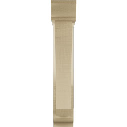 Ekena Millwork - BKTUR0352X16X20LEC01RCPR - Timberthane Faux Wood Legacy Style Bracket w/ Offset Brace, Traditional Ends, 3 1/2"W x 16"D x 20"H, Primed Tan