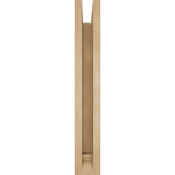 Ekena Millwork - BKTUR0352X16X24LEC01RCPR - Timberthane Faux Wood Legacy Style Bracket w/ Offset Brace, Traditional Ends, 3 1/2"W x 16"D x 24"H, Primed Tan
