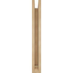 Ekena Millwork - BKTUR0352X16X28LEC01RCPR - Timberthane Faux Wood Legacy Style Bracket w/ Offset Brace, Traditional Ends, 3 1/2"W x 16"D x 28"H, Primed Tan