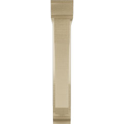 Ekena Millwork - BKTUR0352X18X22LEC01RCPR - Timberthane Faux Wood Legacy Style Bracket w/ Offset Brace, Traditional Ends, 3 1/2"W x 18"D x 22"H, Primed Tan