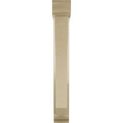 Ekena Millwork - BKTUR0352X18X26LEC01RCPR - Timberthane Faux Wood Legacy Style Bracket w/ Offset Brace, Traditional Ends, 3 1/2"W x 18"D x 26"H, Primed Tan