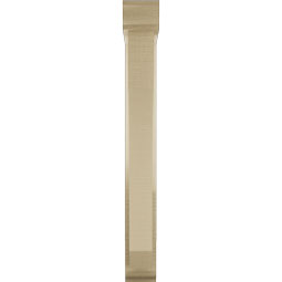 Ekena Millwork - BKTUR0352X18X30LEC01RCPR - Timberthane Faux Wood Legacy Style Bracket w/ Offset Brace, Traditional Ends, 3 1/2"W x 18"D x 30"H, Primed Tan