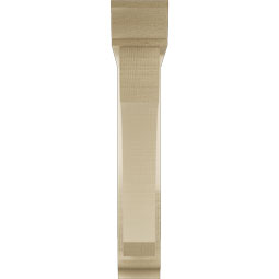 Ekena Millwork - BKTUR0352X20X20LEC01RCPR - Timberthane Faux Wood Legacy Style Bracket w/ Offset Brace, Traditional Ends, 3 1/2"W x 20"D x 20"H, Primed Tan