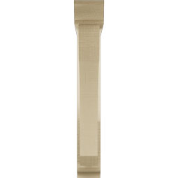 Ekena Millwork - BKTUR0352X20X24LEC01RCPR - Timberthane Faux Wood Legacy Style Bracket w/ Offset Brace, Traditional Ends, 3 1/2"W x 20"D x 24"H, Primed Tan