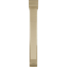 Ekena Millwork - BKTUR0352X20X28LEC01RCPR - Timberthane Faux Wood Legacy Style Bracket w/ Offset Brace, Traditional Ends, 3 1/2"W x 20"D x 28"H, Primed Tan