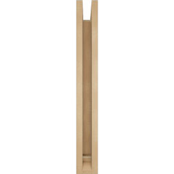 Ekena Millwork - BKTUR0352X20X28LEC01RCPR - Timberthane Faux Wood Legacy Style Bracket w/ Offset Brace, Traditional Ends, 3 1/2"W x 20"D x 28"H, Primed Tan