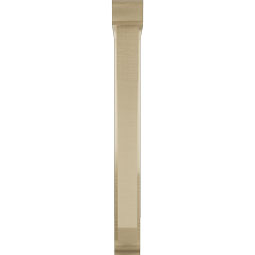 Ekena Millwork - BKTUR0352X20X32LEC01RCPR - Timberthane Faux Wood Legacy Style Bracket w/ Offset Brace, Traditional Ends, 3 1/2"W x 20"D x 32"H, Primed Tan
