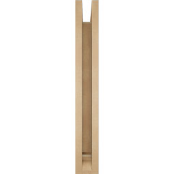 Ekena Millwork - BKTUR0352X22X26LEC01RCPR - Timberthane Faux Wood Legacy Style Bracket w/ Offset Brace, Traditional Ends, 3 1/2"W x 22"D x 26"H, Primed Tan